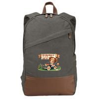 On My Way To Fuck Shit Up Funny Sarcastic Quote Gift Cotton Canvas Backpack