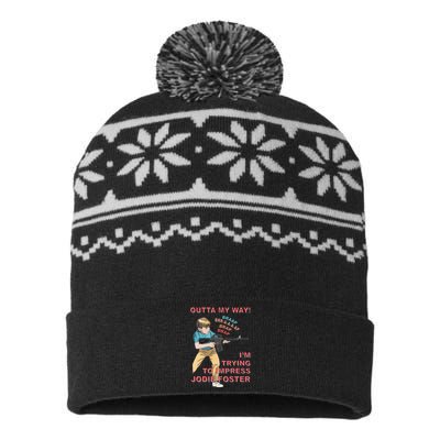 Outta My Way. IM Trying To Impress Jodie Foster USA-Made Snowflake Beanie