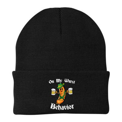 On My Wurst Behavior Funny Bratwurst German Oktoberfest Beanie