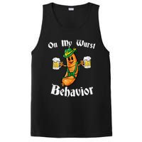 On My Wurst Behavior Funny Bratwurst German Oktoberfest PosiCharge Competitor Tank