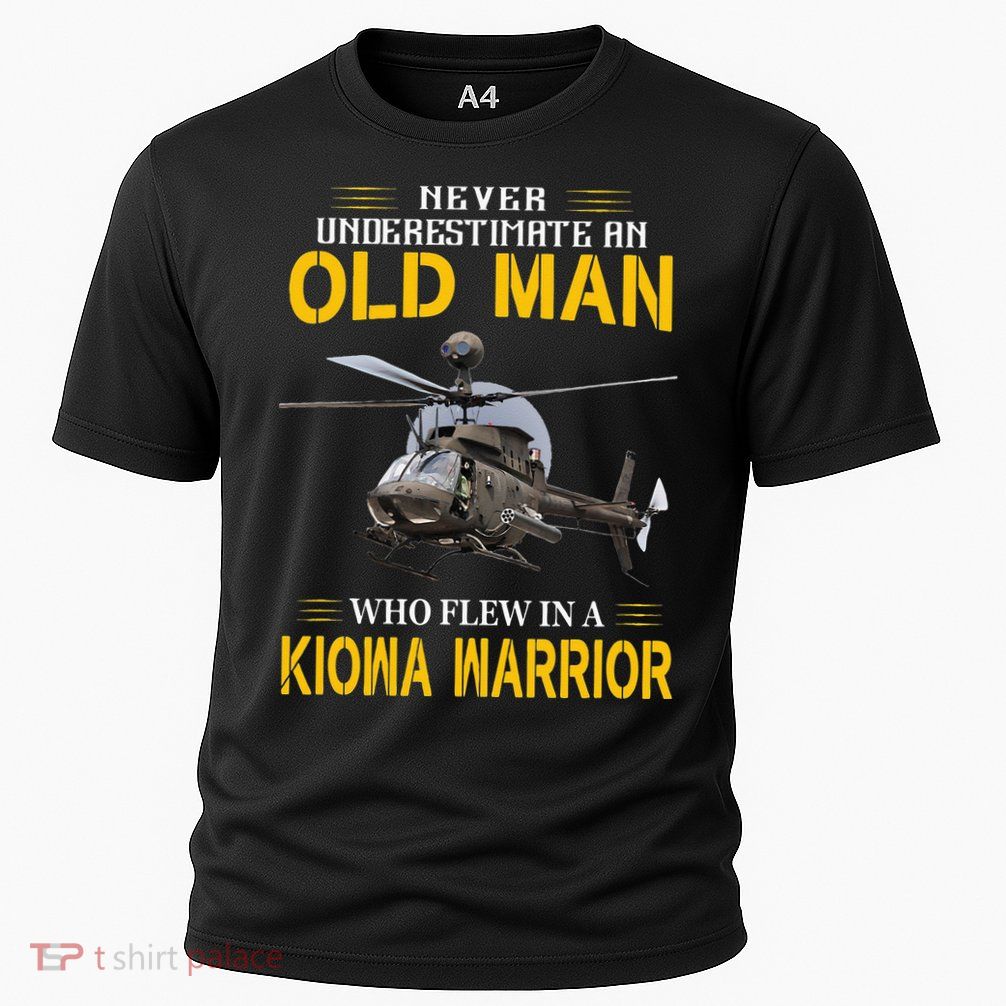 Old Man Who Flew In OH 58 Kiowa Helicopter Kiowa Warrior Performance Shirt