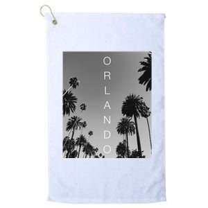 Orlando Men Women Florida Vacation Souvenir Gift Platinum Collection Golf Towel