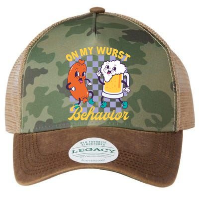 On My Wurst Behavior Oktoberfest Legacy Tie Dye Trucker Hat