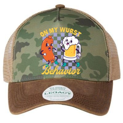 On My Wurst Behavior Oktoberfest Legacy Tie Dye Trucker Hat