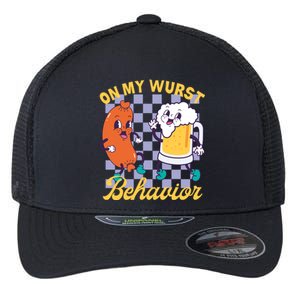 On My Wurst Behavior Oktoberfest Flexfit Unipanel Trucker Cap