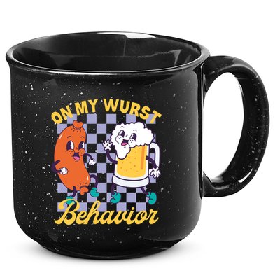 On My Wurst Behavior Oktoberfest 15oz Campfire Ceramic Mug