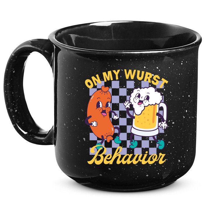 On My Wurst Behavior Oktoberfest 15oz Campfire Ceramic Mug