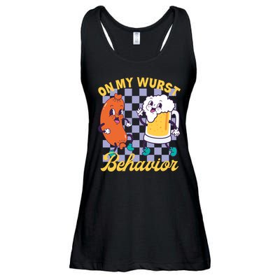 On My Wurst Behavior Oktoberfest Ladies Essential Flowy Tank