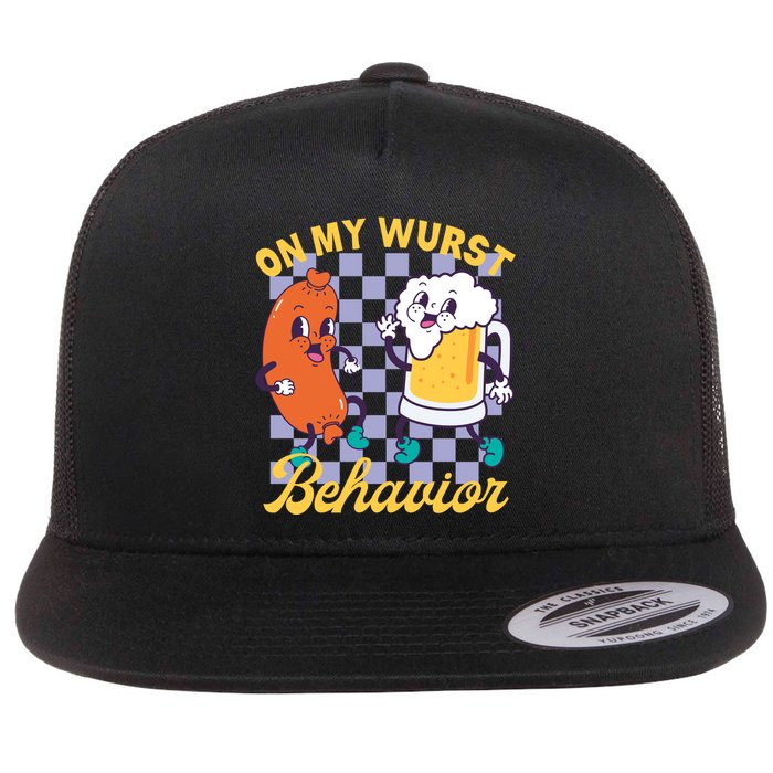 On My Wurst Behavior Oktoberfest Flatbill Hat