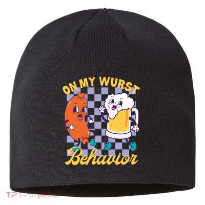 On My Wurst Behavior Oktoberfest Sustainable Beanie
