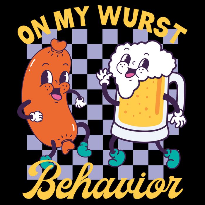 On My Wurst Behavior Oktoberfest 16 in Basic Backpack
