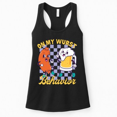 On My Wurst Behavior Oktoberfest Womens Tank Top
