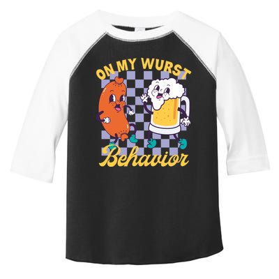 On My Wurst Behavior Oktoberfest Toddler Fine Jersey T-Shirt
