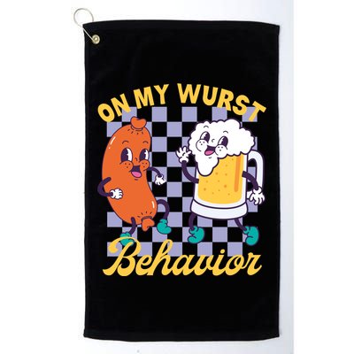 On My Wurst Behavior Oktoberfest Golf Towel