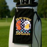 On My Wurst Behavior Oktoberfest Golf Towel