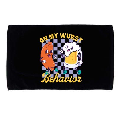 On My Wurst Behavior Oktoberfest Microfiber Hand Towel