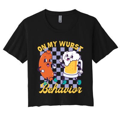 On My Wurst Behavior Oktoberfest Crop Top