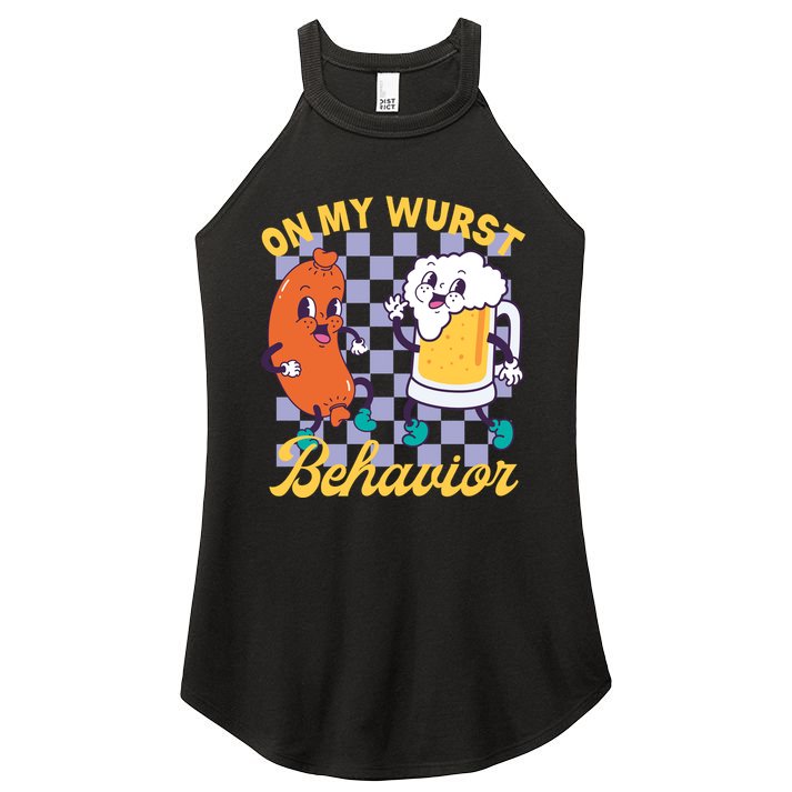 On My Wurst Behavior Oktoberfest Women's Perfect Tri Rocker Tank
