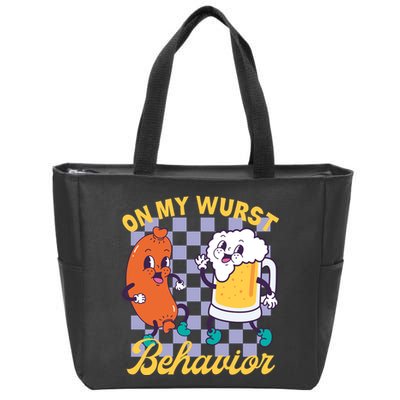 On My Wurst Behavior Oktoberfest Zip Tote Bag