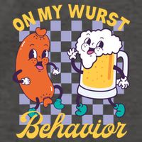 On My Wurst Behavior Oktoberfest Vector Backpack