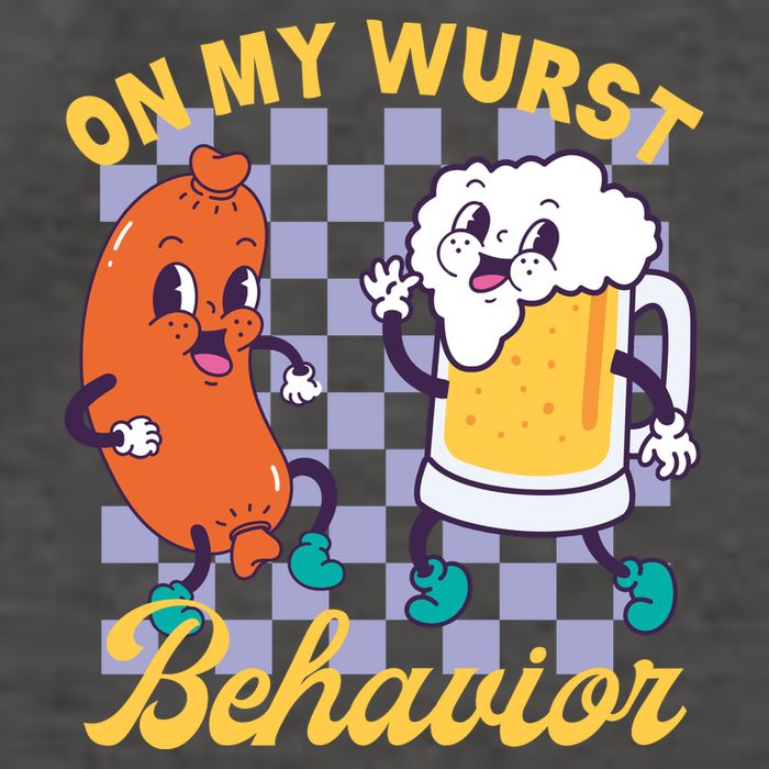 On My Wurst Behavior Oktoberfest Vector Backpack