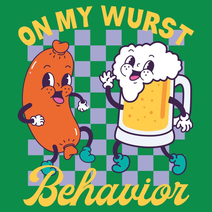 On My Wurst Behavior Oktoberfest Baby Bodysuit