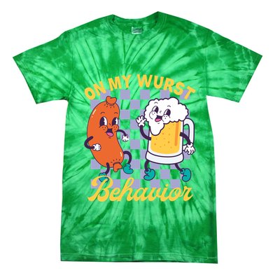 On My Wurst Behavior Oktoberfest Tie-Dye T-Shirt