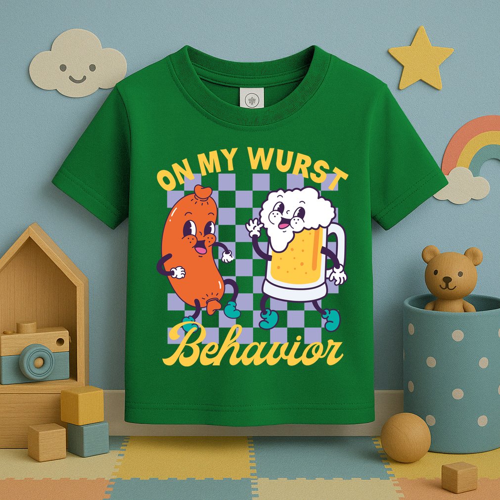 On My Wurst Behavior Oktoberfest Toddler T-Shirt