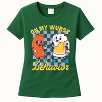 On My Wurst Behavior Oktoberfest Womens T-Shirt