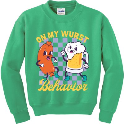 On My Wurst Behavior Oktoberfest Kids Sweatshirt