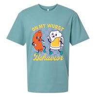 On My Wurst Behavior Oktoberfest Sueded Cloud Jersey T-Shirt