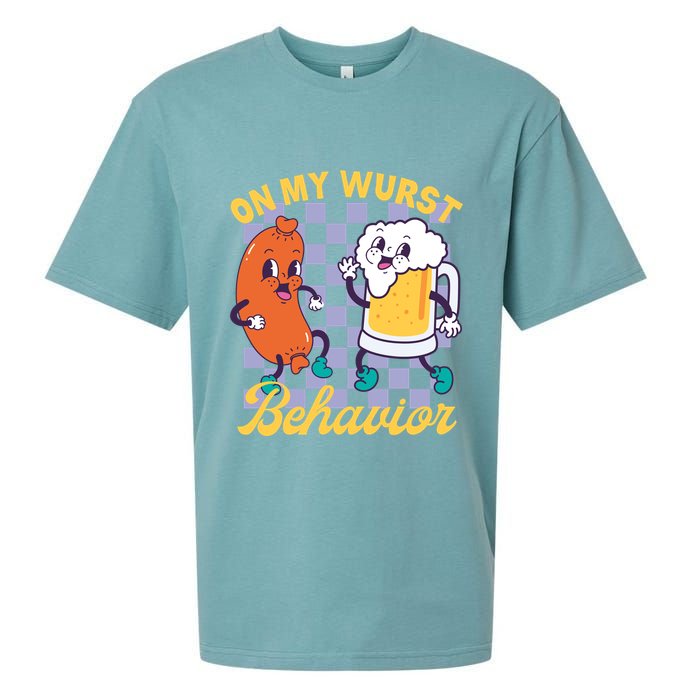 On My Wurst Behavior Oktoberfest Sueded Cloud Jersey T-Shirt