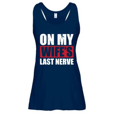 On My Wife's Last Nerve Unstoppable Husband Mother's Day Ladies Essential Flowy Tank