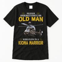 Old Man Who Flew In OH 58 Kiowa Helicopter Kiowa Warrior Tall T-Shirt