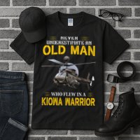 Old Man Who Flew In OH 58 Kiowa Helicopter Kiowa Warrior Tall T-Shirt