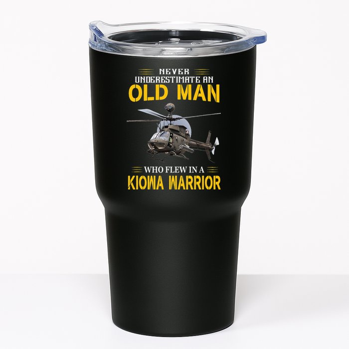 Old Man Who Flew In OH 58 Kiowa Helicopter Kiowa Warrior Tumbler
