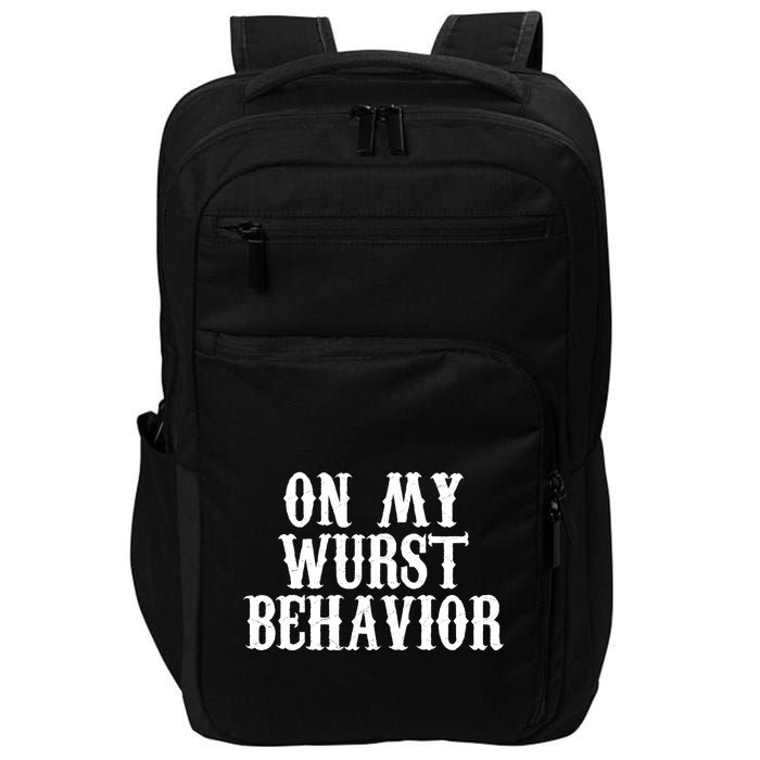 On My Wurst Behavior Oktoberfest Festive Impact Tech Backpack