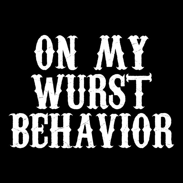 On My Wurst Behavior Oktoberfest Festive Drawstring Bag