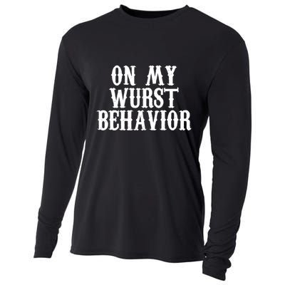 On My Wurst Behavior Oktoberfest Festive Cooling Performance Long Sleeve Crew