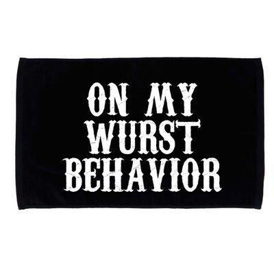 On My Wurst Behavior Oktoberfest Festive Microfiber Hand Towel
