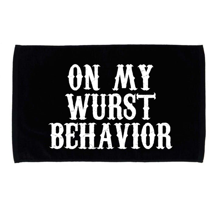 On My Wurst Behavior Oktoberfest Festive Microfiber Hand Towel