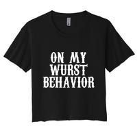 On My Wurst Behavior Oktoberfest Festive Crop Top