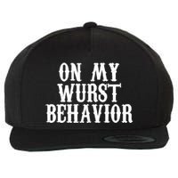 On My Wurst Behavior Oktoberfest Festive Wool Snapback Cap