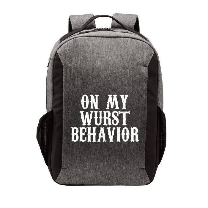 On My Wurst Behavior Oktoberfest Festive Vector Backpack