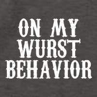 On My Wurst Behavior Oktoberfest Festive Vector Backpack