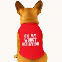 On My Wurst Behavior Oktoberfest Festive Doggie Tank