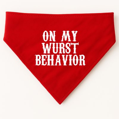 On My Wurst Behavior Oktoberfest Festive USA-Made Doggie Bandana