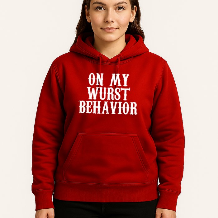 On My Wurst Behavior Oktoberfest Festive Hoodie