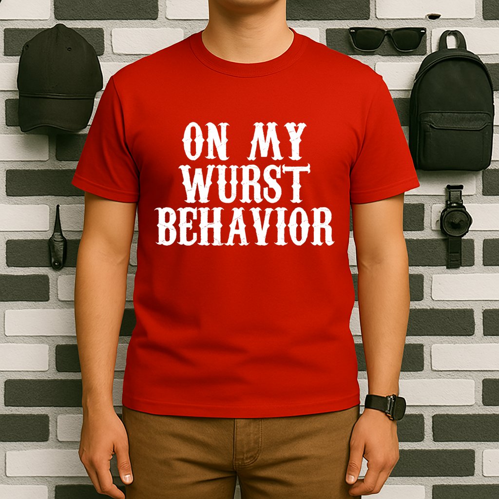 On My Wurst Behavior Oktoberfest Festive T-Shirt