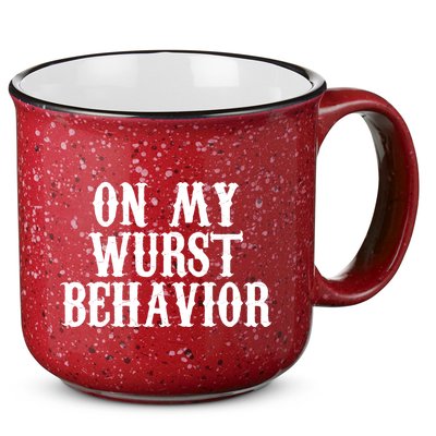 On My Wurst Behavior Oktoberfest Festive 15oz Campfire Ceramic Mug